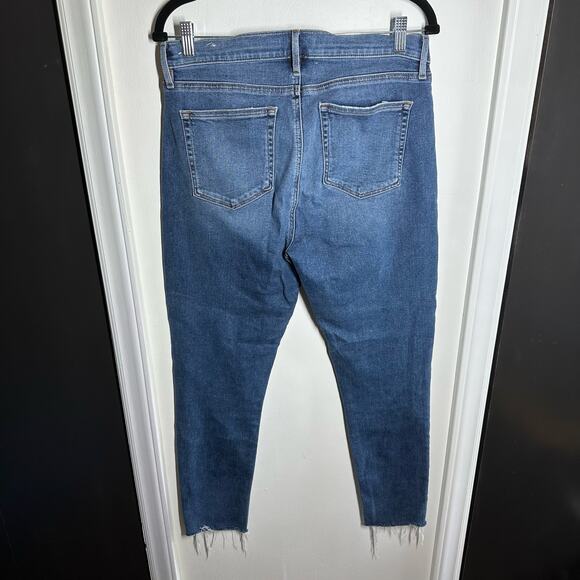 Loft Women's Mid Rise Skinny Jeans Mid Indigo Wash Size 29 Size 8 - Picture 5 of 11